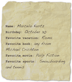 Name: Marcelo Kurtz...